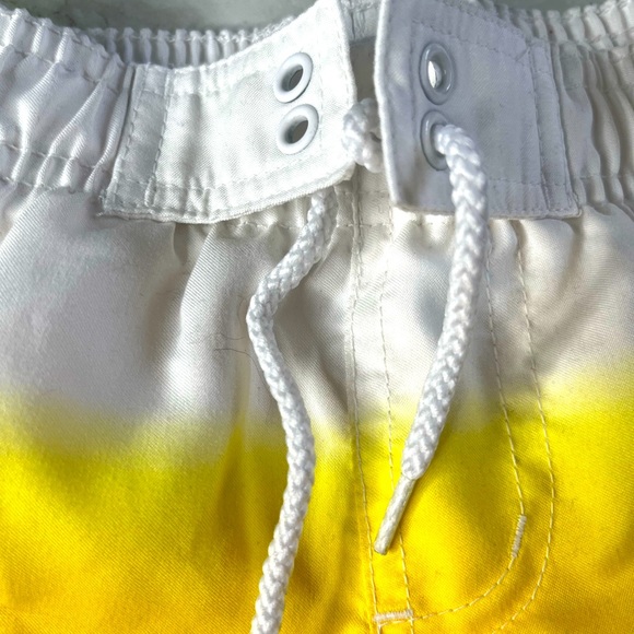 Koala Kids Boys 18M Orange & Yellow Stripe Swim Trunks - Picture 4 of 9